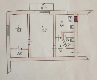 ‼️ From Owner ‼️ For Sale: 2-bedroom apartment on Дніпробуд Street