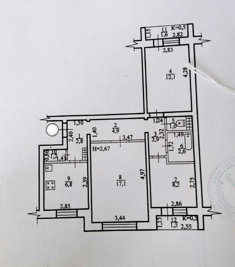 Продам 3-ком Левый Берег без долгов, не угловая. СРОЧНО!