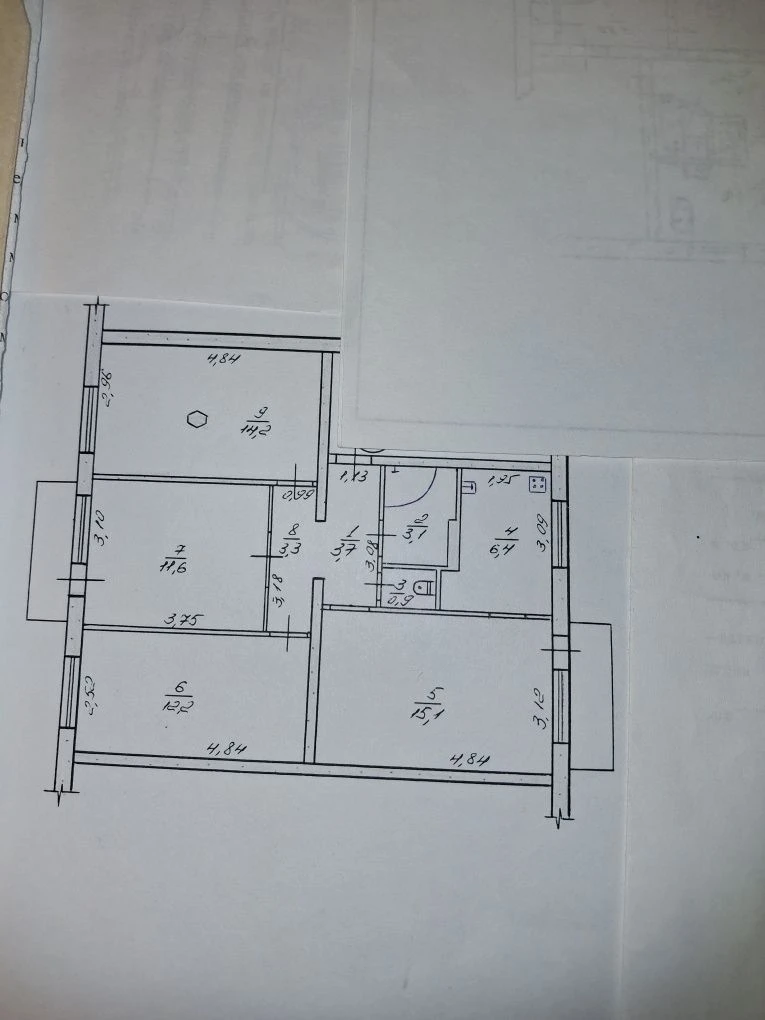 4-room apartment for sale in Kastaniv, Cheremushki