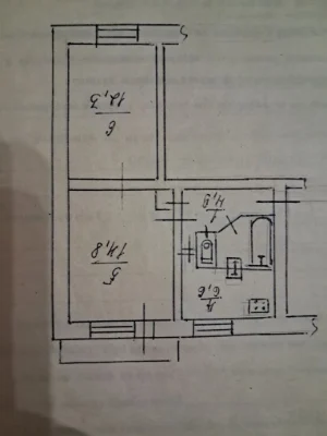 2 room apartment from owner