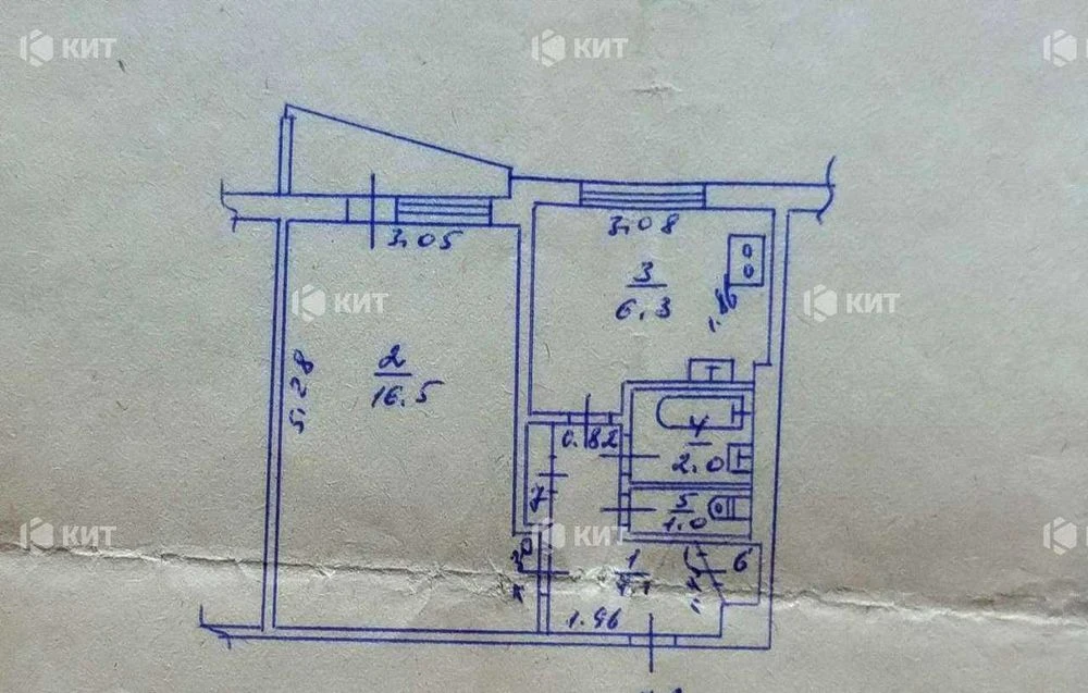 1 room. 32 sq. m. Saltovka, 625 mrn., metro Academician Pavlova, Saltovsko