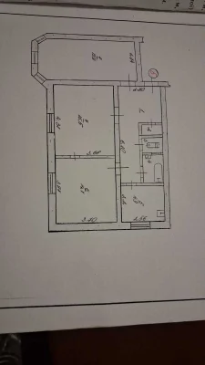 For sale, 3-room apartment on the right bank