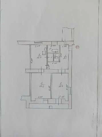 For sale 2-room apartment with GAS/OHEAT in the center