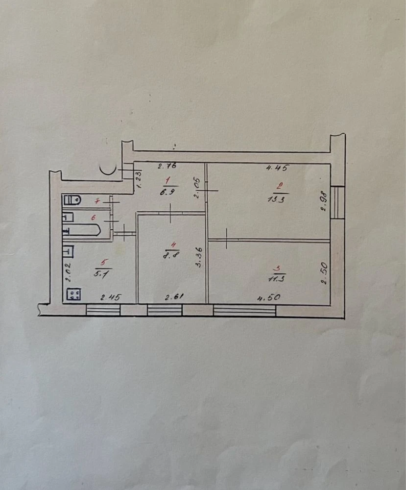 For Sale: 3-room apartment on the 5th floor!