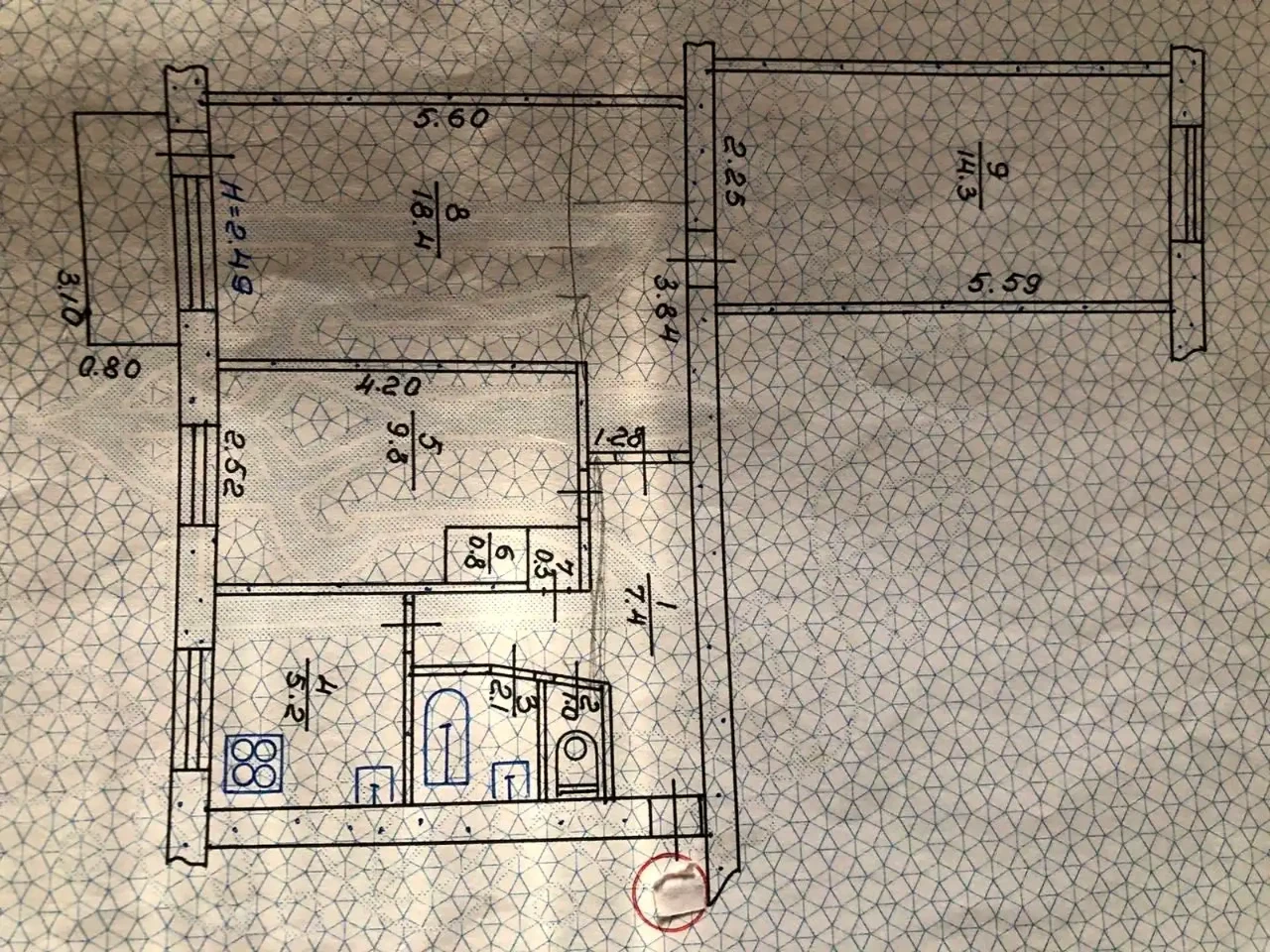 Apartment for Sale: 3-room, 60 sq m, 3rd floor