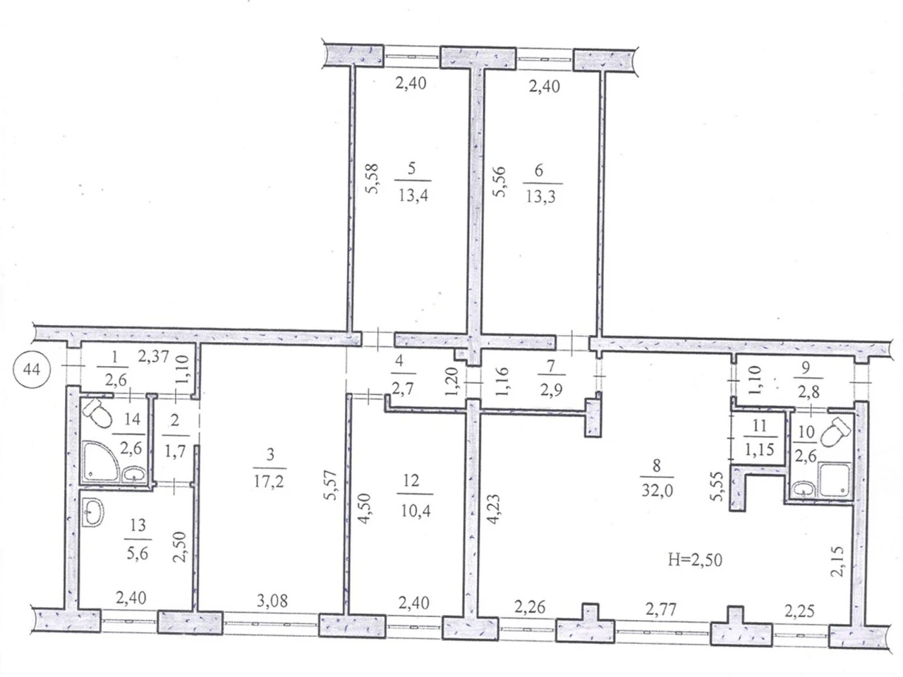 Apartment for Sale - Metanol, Kryvyi Rih