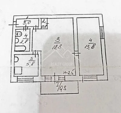 For sale, a warm 2-bedroom apartment, 4th floor (17th district)