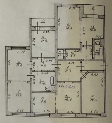 Продається 6-кімнатна квартира, б-р Вечірній, вул. Балакіна