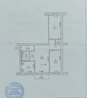For sale, 3-room apartment near the stop, Musorgsky street