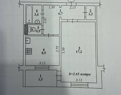 Sale of a 1-bedroom apartment, 5th Zarechnyy 53, Elektrozavodskaya