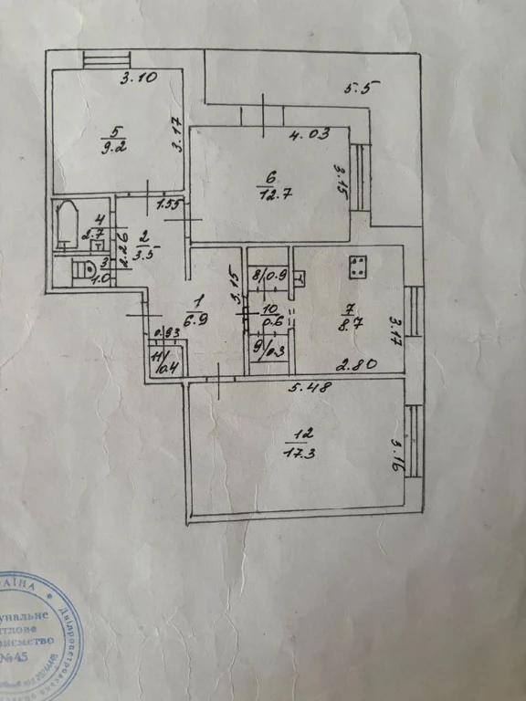 3-bedroom apartment on 1st Eastern Street