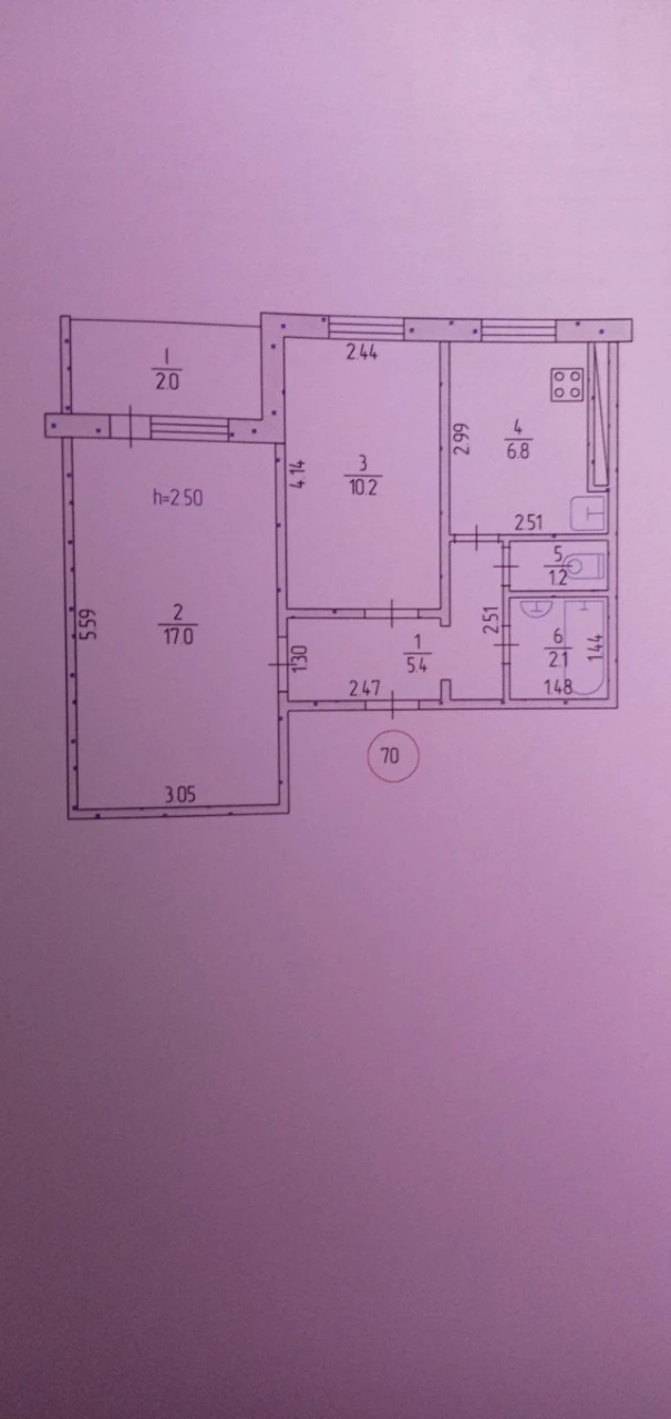 Продам 2к квартиру на Заречном