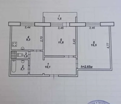 Продаётся 2-комнатная квартира на Макулане, микрорайон Всебр