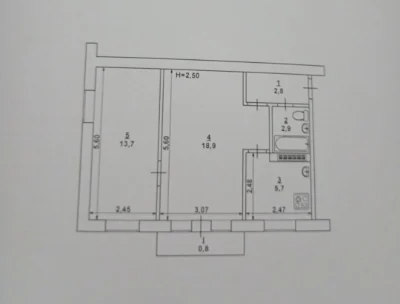 Продажа 2-комнатной квартиры. 44-й квартал.
