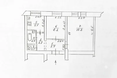 Продам 2-к сталинку ул. Каунасская , 3 (рядом проспект Почто