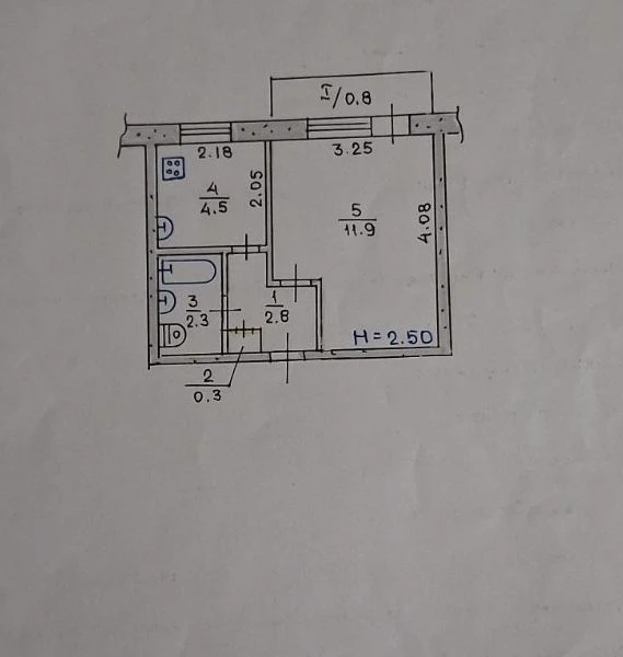 1-bedroom apartment in Damansky