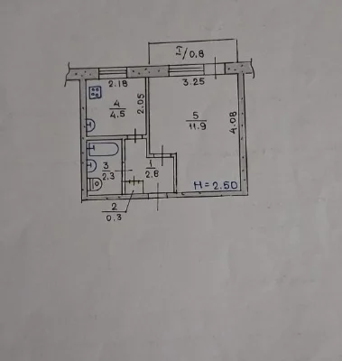 1-bedroom apartment in Damansky