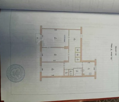 Продаж трикімнатній квартири 3/4, вулиця Січеславська, Покровський район