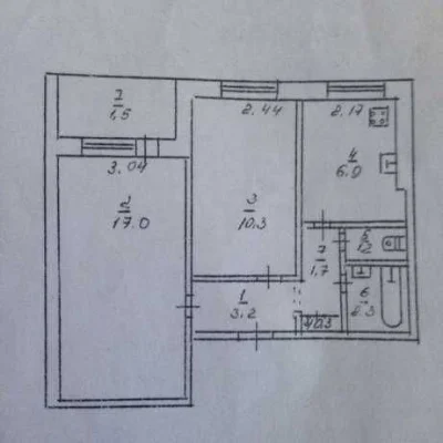 Sale of a 2-bedroom apartment, 5th Zaryczny Broadway
