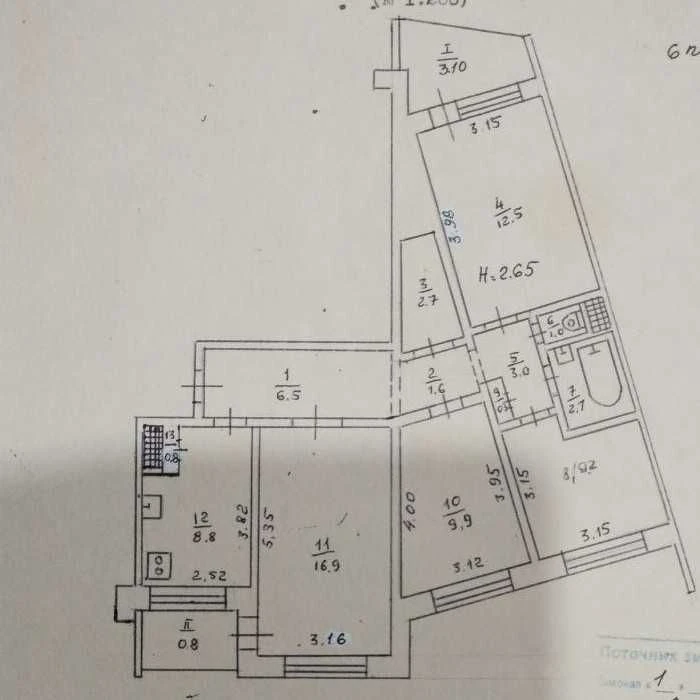 For Sale 4-room apartment, Ivan Avramenko st. Building 12 / Bul.