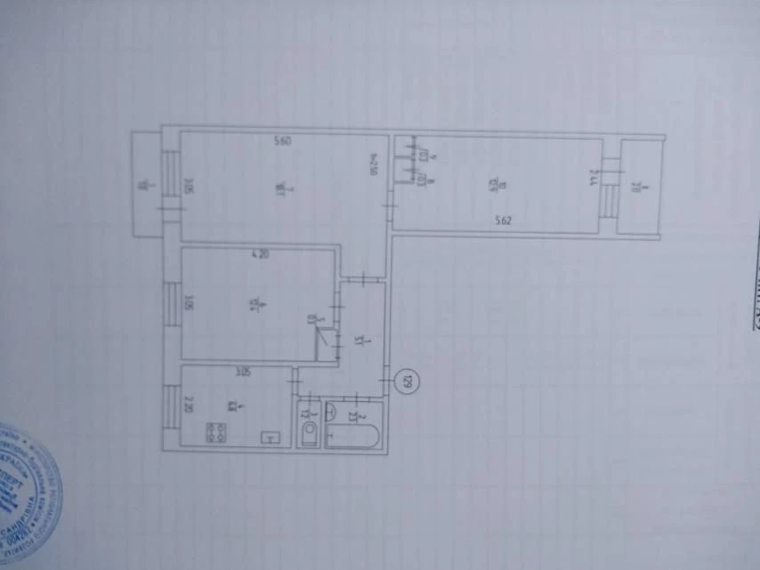 3 room apartment 6/9, Charovna Street (district 8 hospital)