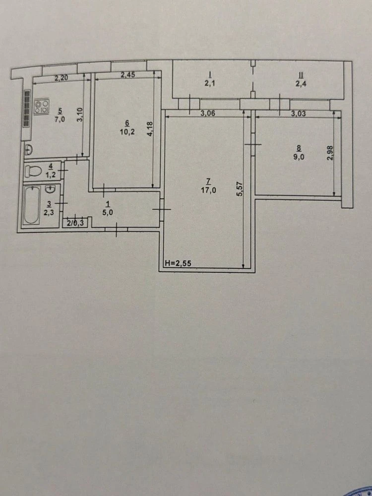 Apartment in 4 Zarichnaya Street
