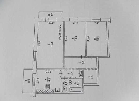 Exchange/Sale of a convenient 3-room apartment at the bus station