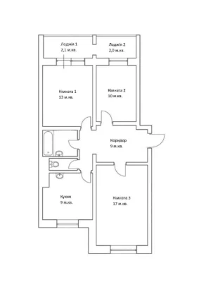 Spacious 3-bedroom apartment in the city center/Kalshevs'kyy