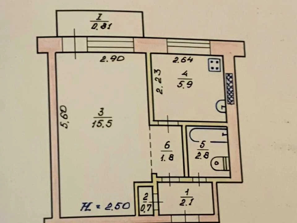 Apartment. Kryvy Rih, Ivan Mazepa Street