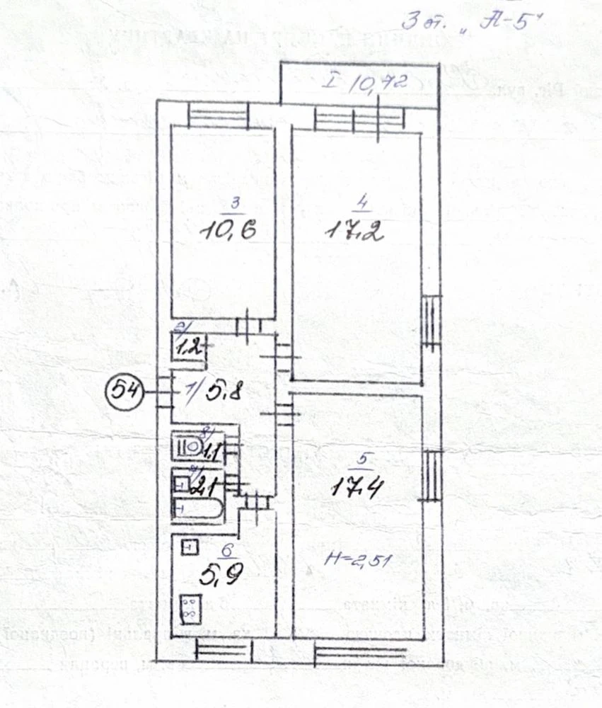 Продається квартира, 3 кімнати, 3 поверх