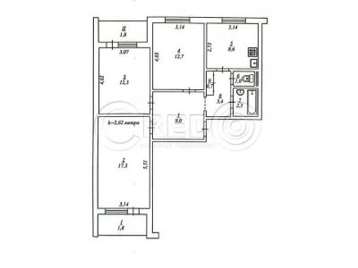Apartment. Pavlo Glazovy Street (Balakina), Kryvyi Rih