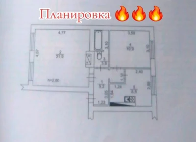 Spacious 2-room apartment + "country house" near the house + outbuilding