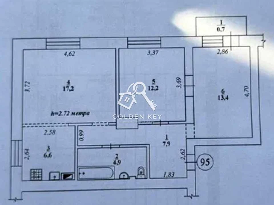 Apartment. University Avenue (Gagarin) in Kryvyi Rih