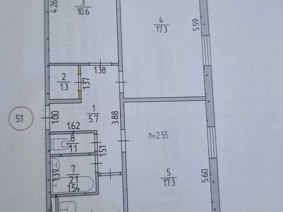 Apartment. Kryvyi Rih, Kacholova Street