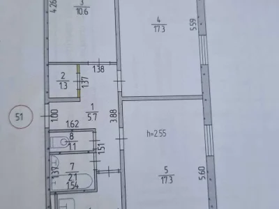 Apartment. Kryvyi Rih, Kacholova Street