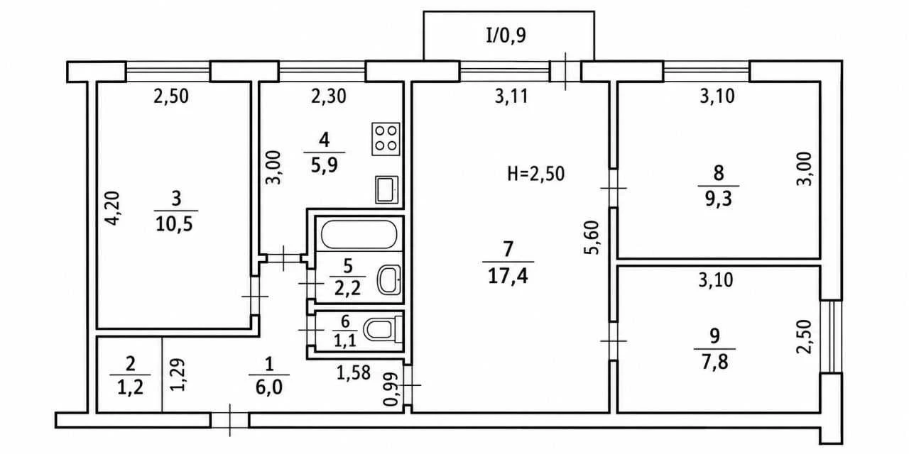 Sale of a 4-room apartment on Kostonavtyv – a good deal worth considering