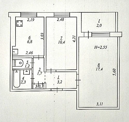 Продам 2х комн квартира 6/9 у. Днепровское шосе, 64 Ласточка