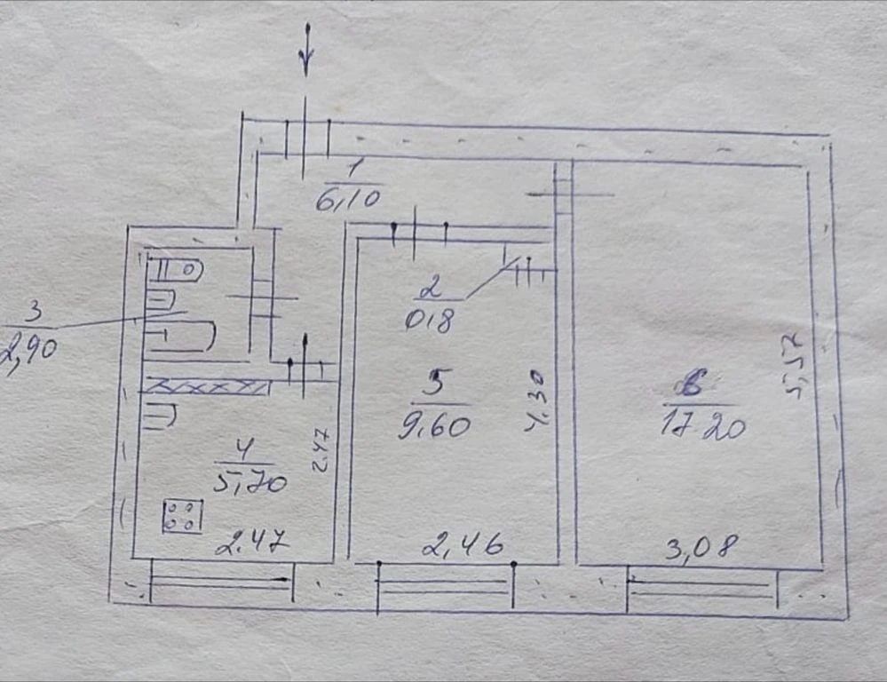 Продается 2-комнатная квартира в районе Металурги.