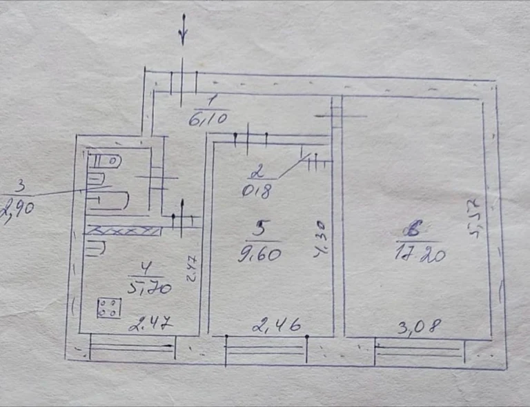 2-bedroom apartment for sale in Metallurgi district.