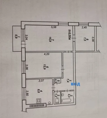 For Sale 3-Room Apartment in Quarter 173