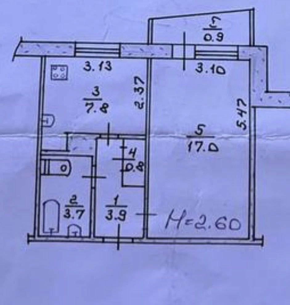Продаётся 1-комнатная квартира в Долгинцовском районе