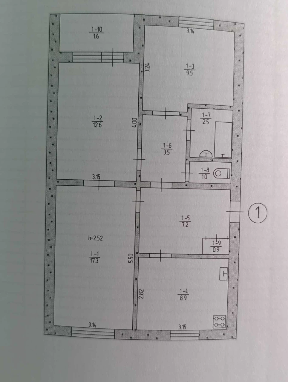 Продаж 3-кімнатній квартири, вул. Ціолковського, 1