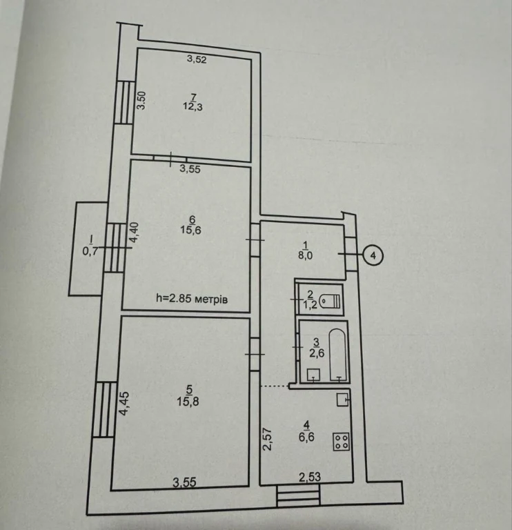 Продается 3-комнатная квартира, улица Творческая.