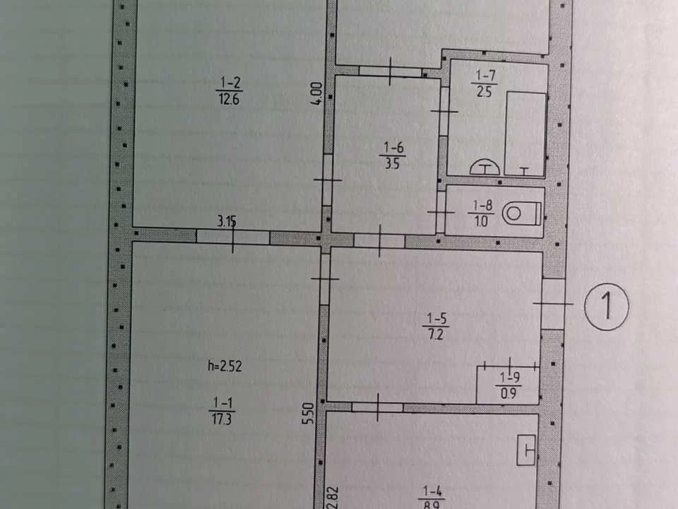 Apartment. Vitālija Vlasova Street (Ciolkovskys), Kryvy Rih