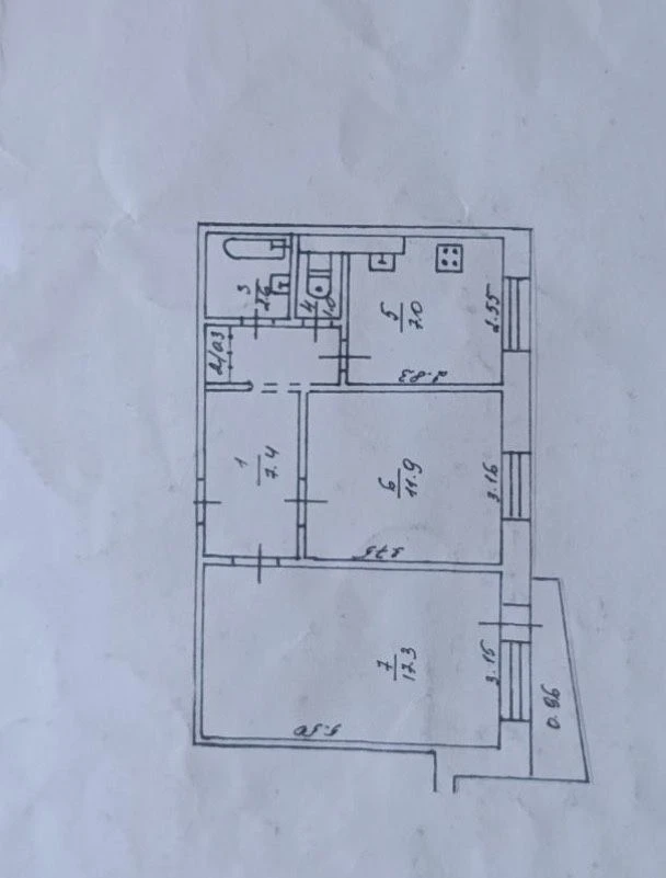 Продам 2-х ком квартиру на ВРСТОЧНОМ І