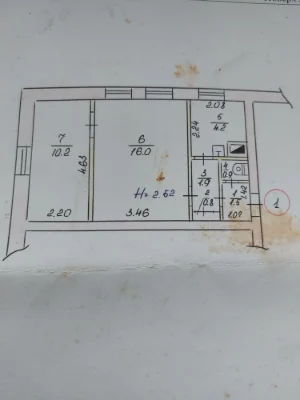 Sale of a 2-bedroom apartment