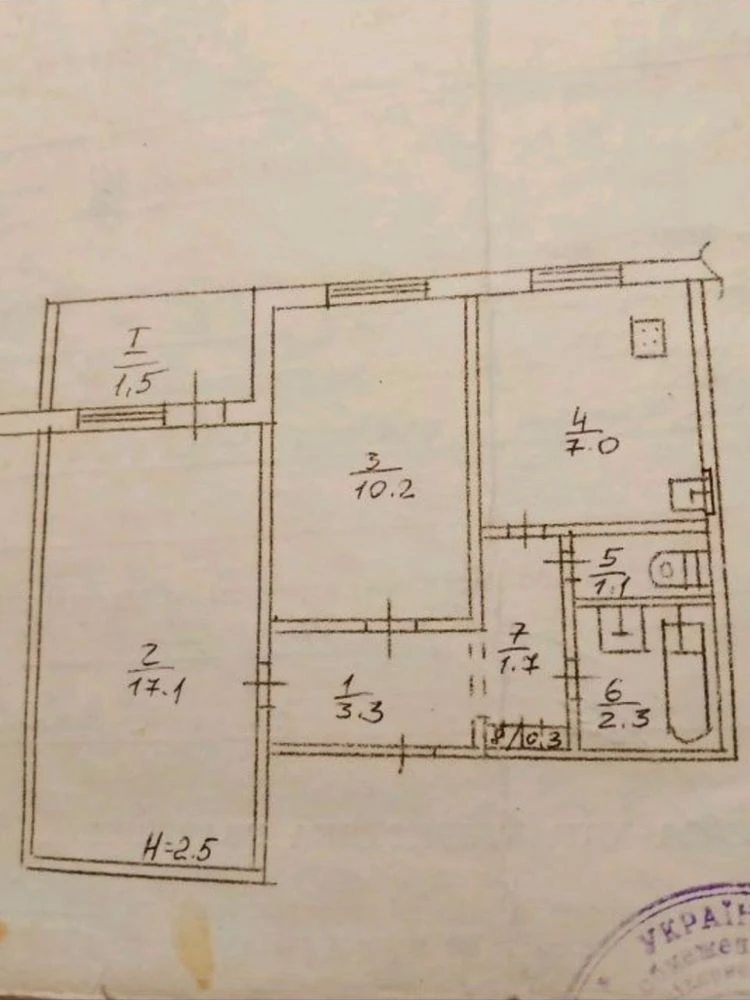 2-room apartment for sale