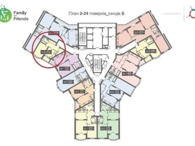 Sale of 1-room apartment 40.6 sq. m. on Novopolyova st. • ID 34582