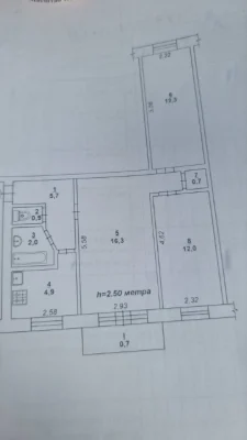 Продається 3-кімнатна квартира в секторі Героїв Правого (Юго)