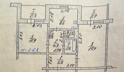 Sale of a 2-bedroom apartment on Eastern 3.